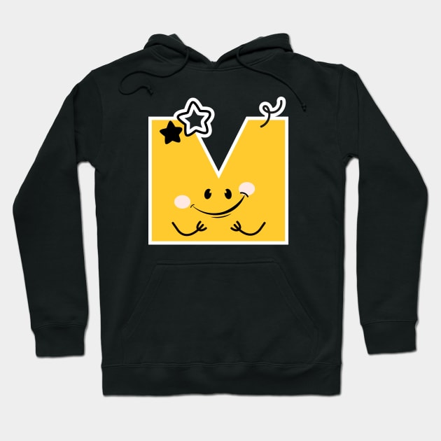 Children's Alphabet Letter M - Playful and Funny Initial for Memorable Gifts Hoodie by WeAreTheWorld